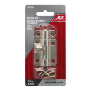 Ace Barrel Bolt Gold 2.5inch